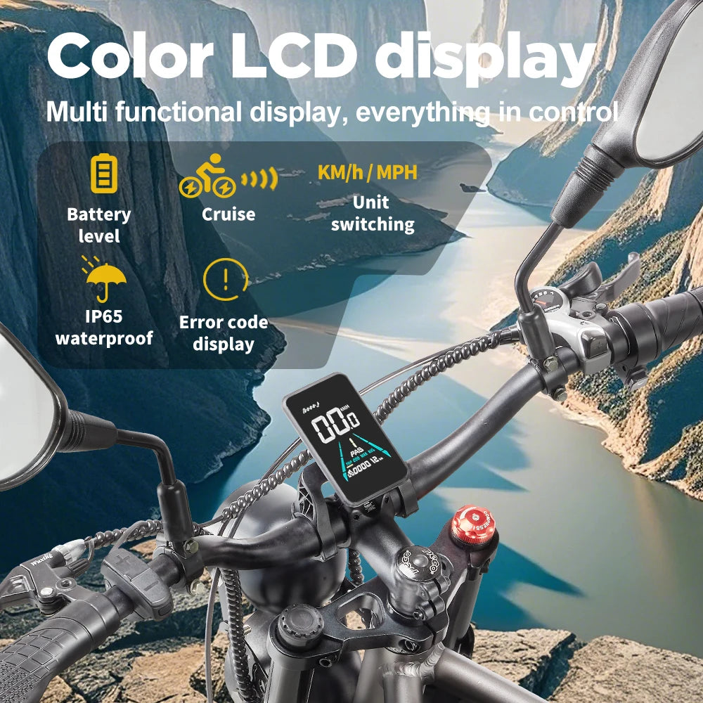 Elektrofahrrad mit Doppelmotor 2×1000W und herausnehmbarem Akku