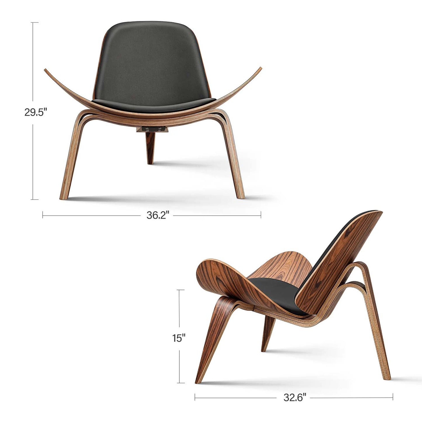 Lounge Nordisk Træ Stol