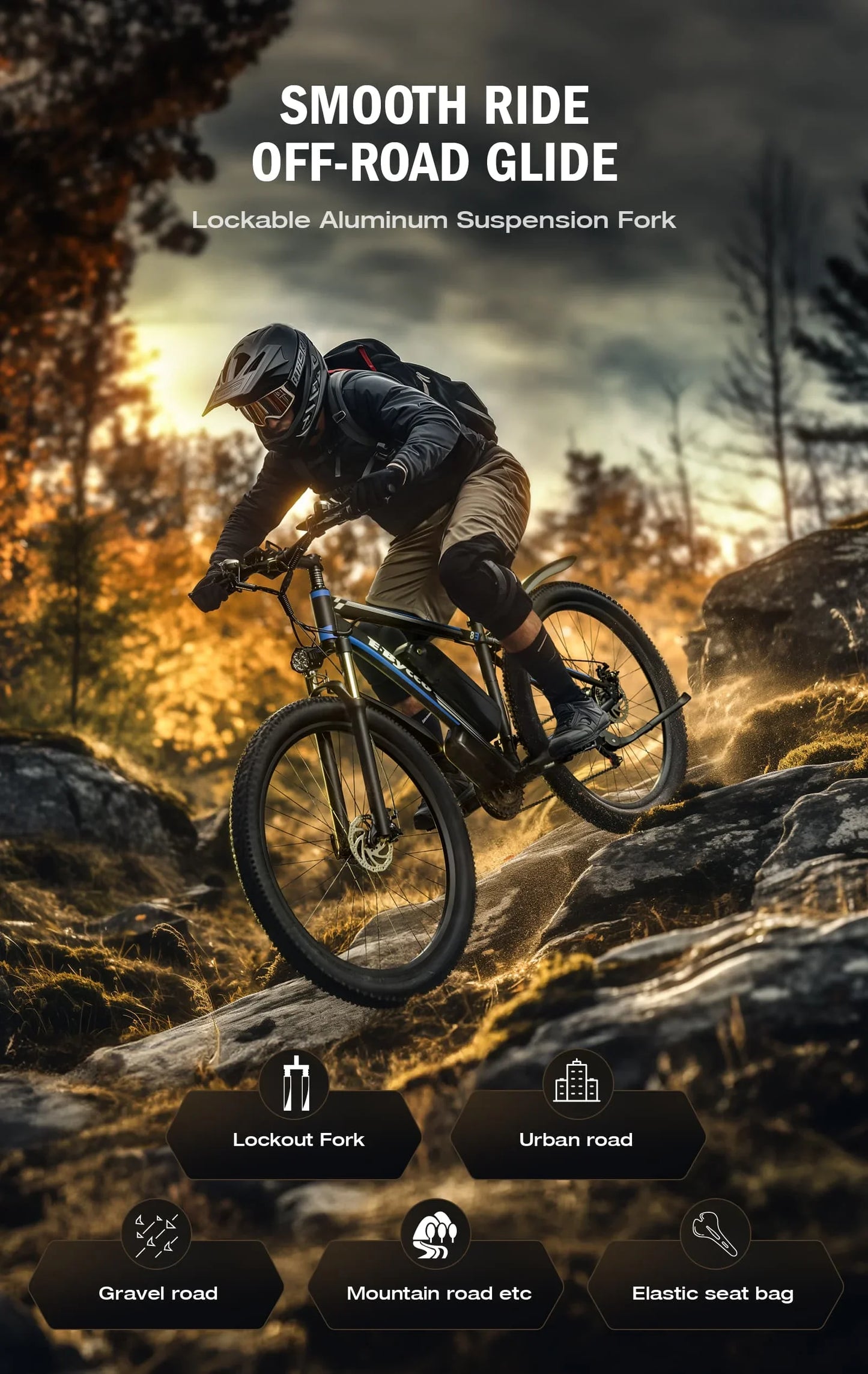 Elektrofahrrad 750W Motor 48V17.5Ah herausnehmbarer Akku