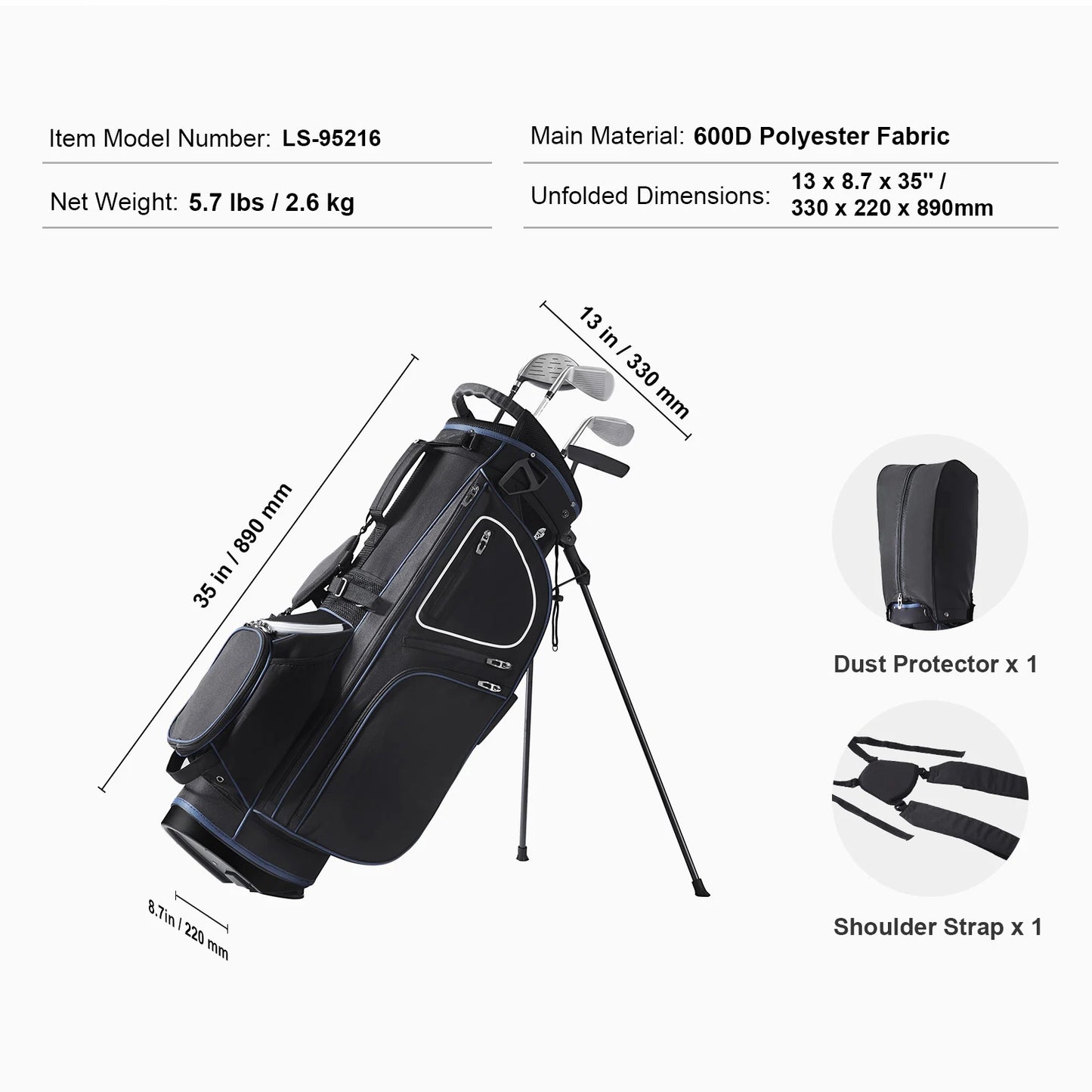 Golftasche in Premiumqualität