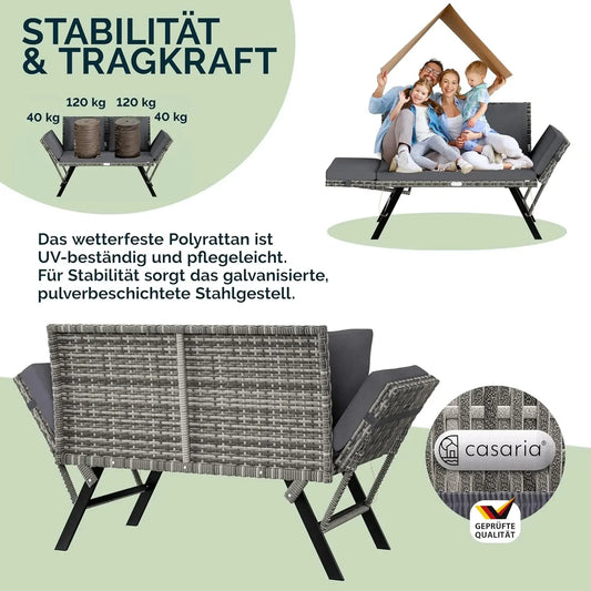 Polyrattan Gartenbank