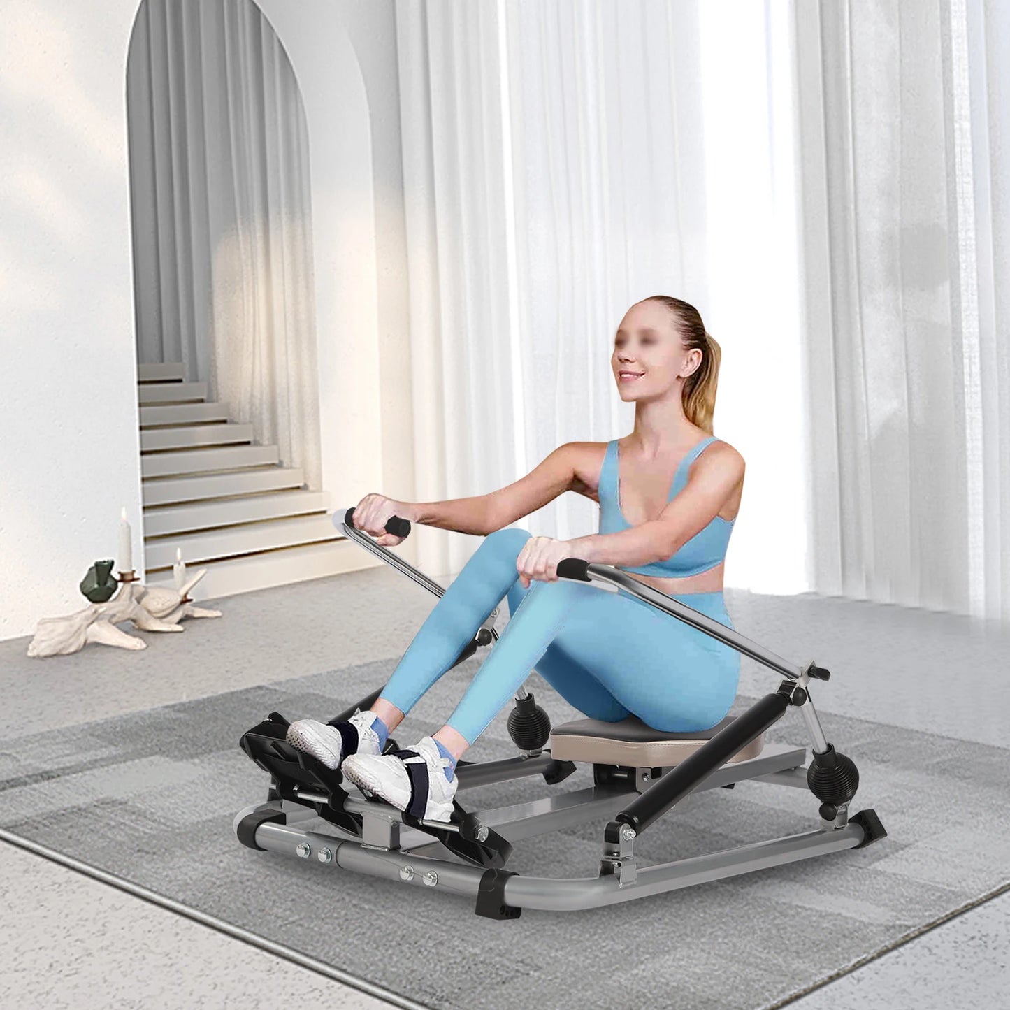 Rudergerät hydraulisch, voll beweglich, für Heim-Cardio