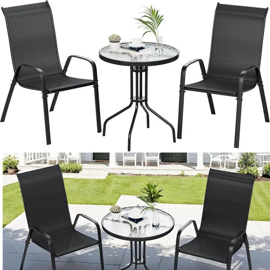 Gartenmöbel-Set mit rundem Tisch