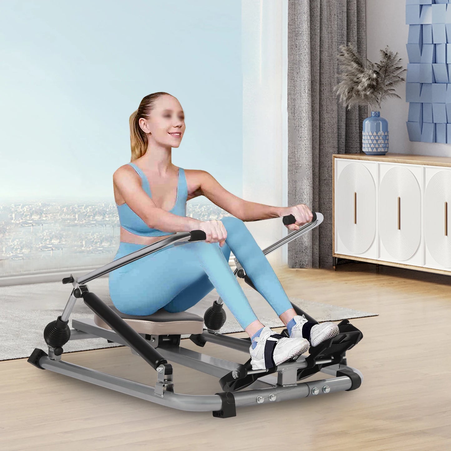 Rudergerät hydraulisch, voll beweglich, für Heim-Cardio