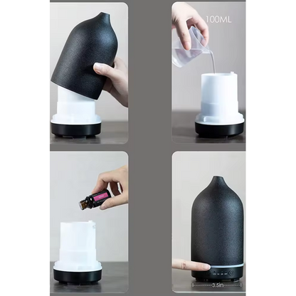 Stone Aroma Diffuser zwart